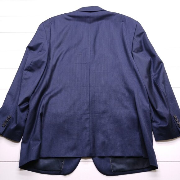 Jos. A. Bank Navy TravelTech Slim Fit Wool Blazer 48R - Picture 3 of 10